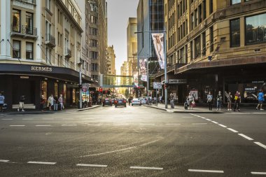 Sydney - 27 Ekim: Turist boyunca şehir sokakları, 27 Ekim 20