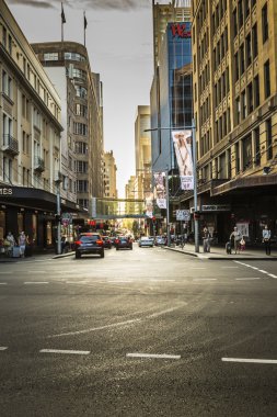 Sydney - 27 Ekim: Turist boyunca şehir sokakları, 27 Ekim 20