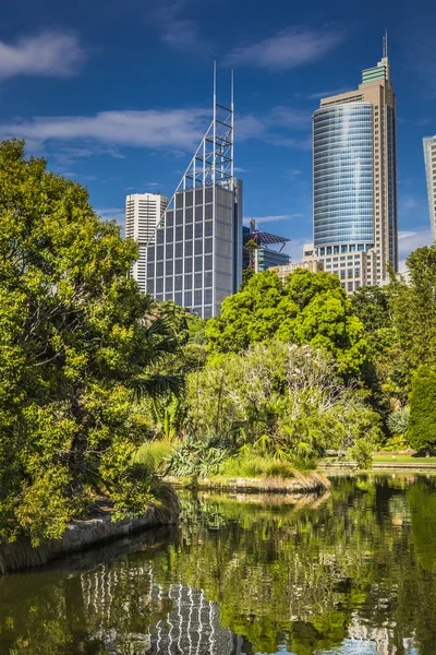 シドニー、オーストラリア - 10 月 27 日: 木陰のある公園 - recrea のための場所 — ストック写真