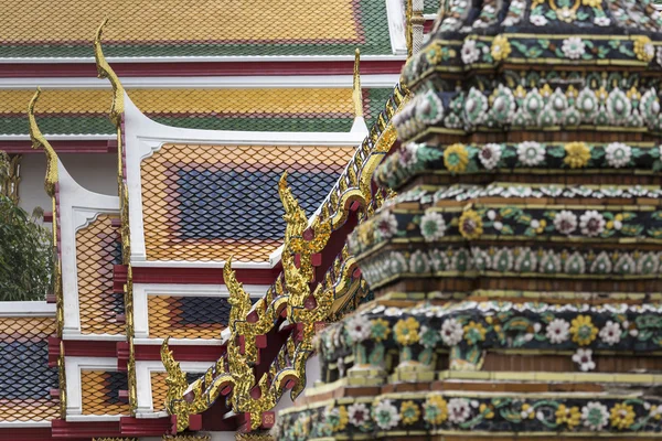 Gyönyörű Wat Pho templom, a Bangkok Thaiföld — Stock Fotó