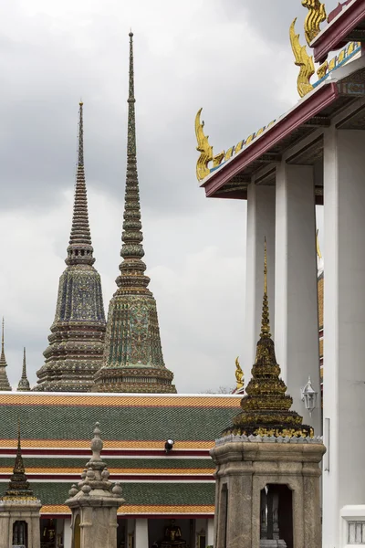 Gyönyörű Wat Pho templom, a Bangkok Thaiföld — Stock Fotó