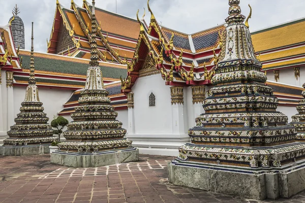 Belo templo Wat Pho em Bangkok Tailândia — Fotografia de Stock