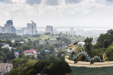 Cebu, Philip Taoist tapınakta Pagoda ve ejderha heykeli