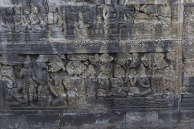 Borobudur Tapınağı'nda Endonezya'da Central Java detay