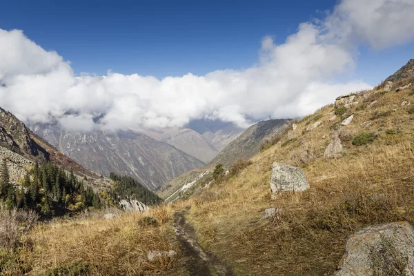 Ala-Arça gorge toplam dağ manzara Panoraması — Stok fotoğraf