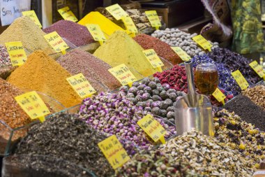 Türkiye, İstanbul, Baharat Pazarı, Satılık Türk baharatları