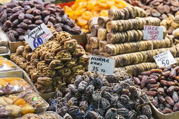 Famous turkish delights on the market — Stock Photo, Image