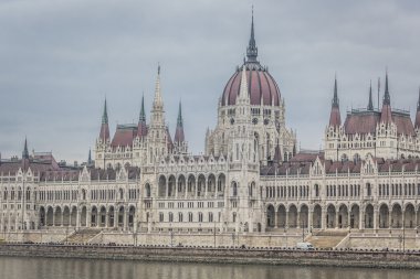 Budapest, Macaristan - 10 Aralık 2015: Budapest, Meclis'te c