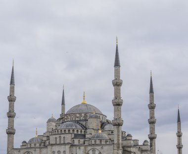 Istanbul, Türkiye - 13 Aralık 2015: Sultanahmet Camii, (Sultanahmet'in