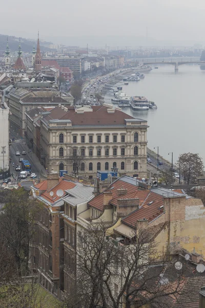 Widok na Dunaj i Budapeszt w ciągu dnia — Zdjęcie stockowe