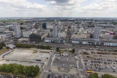 Varşova, Polonya - 09 Temmuz 2015 görüntülemek gözlem güverte