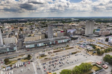 Varşova, Polonya - 09 Temmuz 2015 görüntülemek gözlem güverte