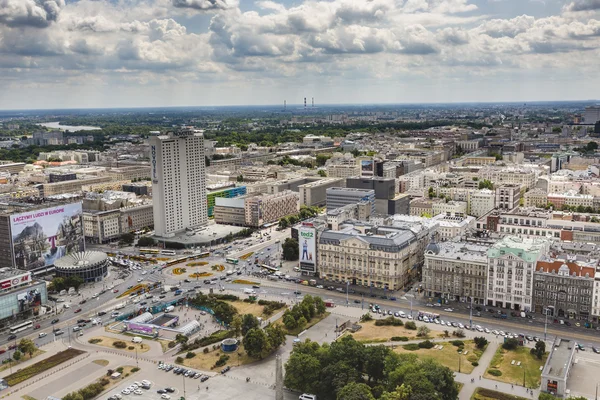 Warszawa, Polska - 09 lipca 2015 r. widok z tarasu widokowego z — Zdjęcie stockowe