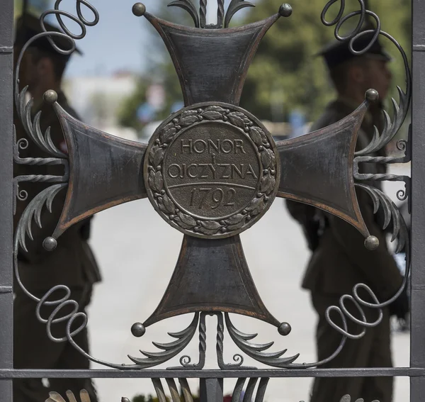 WARSAW, POLAND - JULY, 08: The Tomb of the Unknown Soldier at Pi — Stock Photo, Image