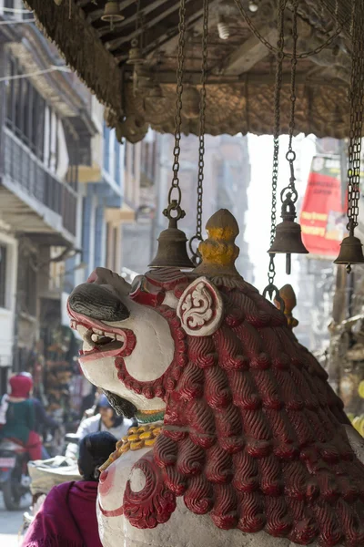 Templomok Durbar tér Bhaktapur, Katmandu, Nepál. — Stock Fotó