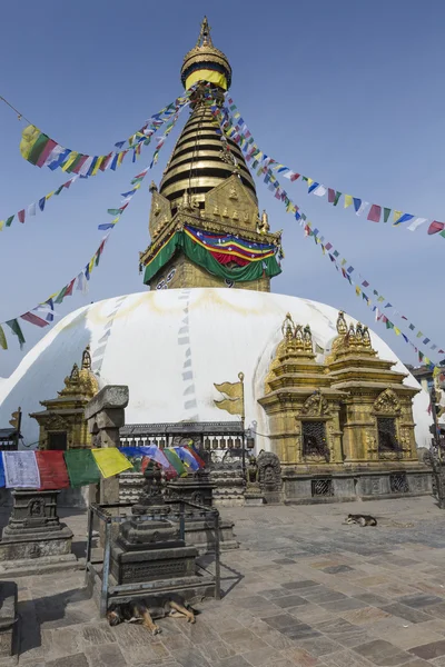 Stupa en Swayambhunath Lun — Foto de Stock