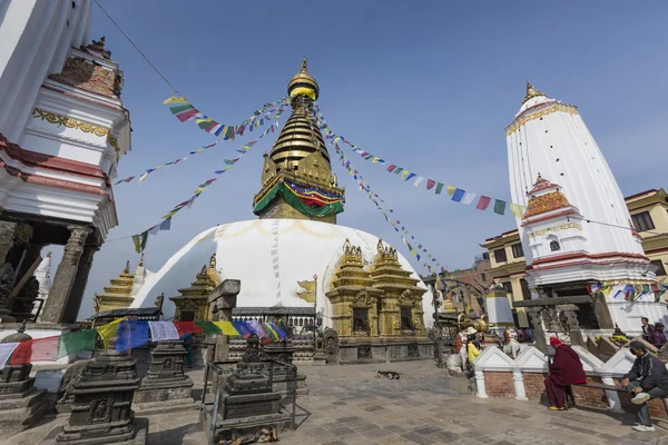 Stupa en Swayambhunath Lun — Foto de Stock