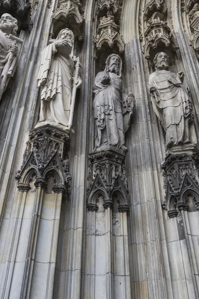 A catedral de Colónia. Detalhe da fachada — Fotografia de Stock