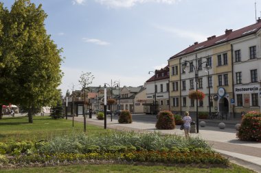 Suwalki, Polonya - 24 Temmuz 2014: Suw geleneksel mimarisinde