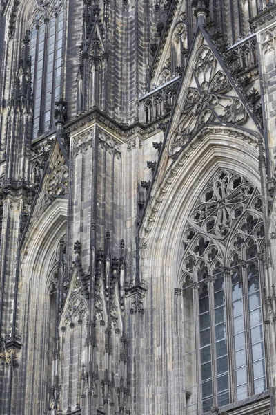 La cathédrale de Cologne. Détail de la façade — Photo