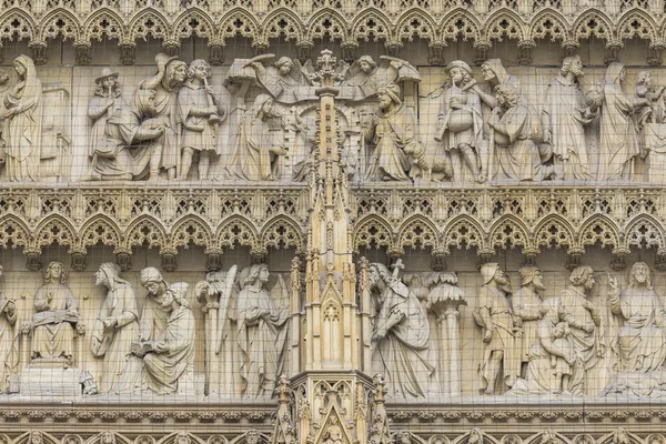 A catedral de Colónia. Detalhe da fachada — Fotografia de Stock