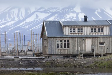 güzel doğal görünümü longyearbyen (svalbard Adası), Norveç