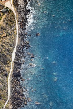 İnanılmaz yüksek Cabo Girao cliff Beach, oce görünümünden