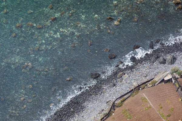 Increíble vista desde el acantilado más alto de Cabo Girao en la playa, oce — Foto de Stock
