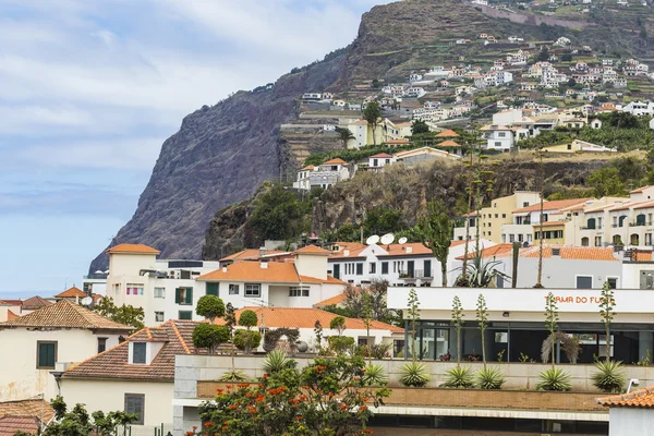 Camara de Lobos is a city in the south-central coast of Madeira, — Stock Photo, Image