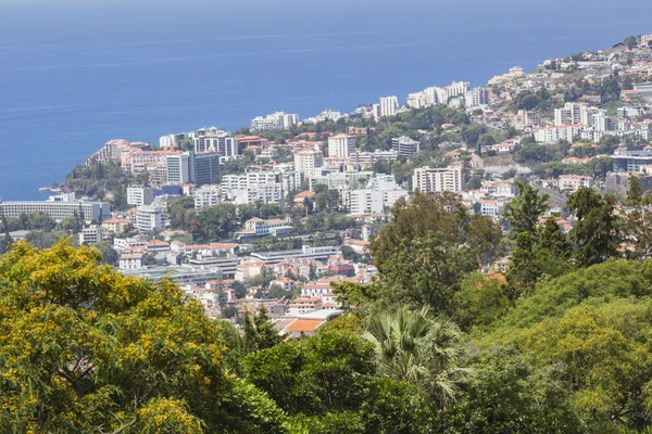 Casas de Madeira de Funchal - capital de Madeira, Portugal — Foto de Stock