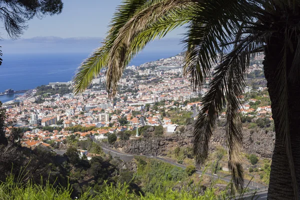 Luftaufnahme von Funchal, Hauptstadt der Insel Madeira, Portugal — Stockfoto