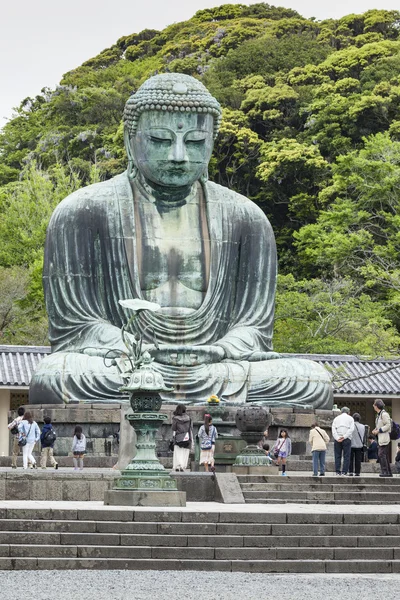 Kamakura, Japão - 06 de maio de 2014: O Grande Buda (Daibutsu) em t — Fotografia de Stock