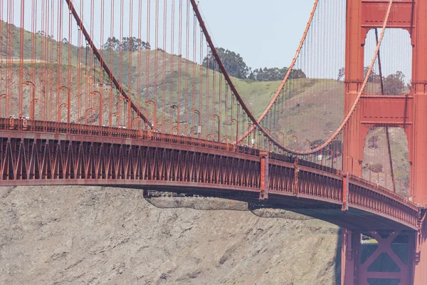 Puente Golden gate vívido paisaje del día, San Francisco — Foto de Stock