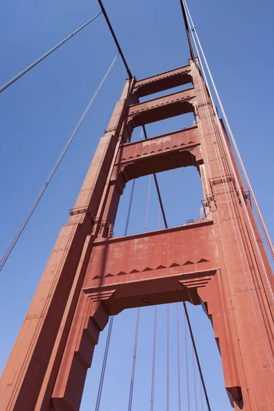 Puente Golden gate vívido paisaje del día, San Francisco — Foto de Stock