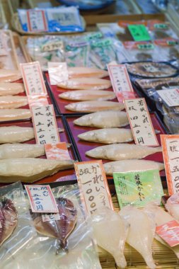 Tsukiji Balık pazarı, Japonya.