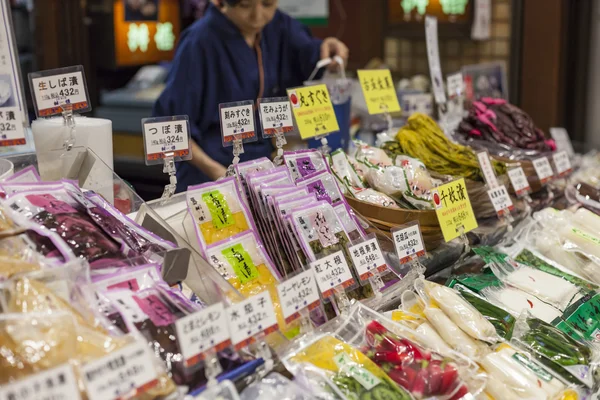 京都の伝統的な食品市場。日本. — ストック写真