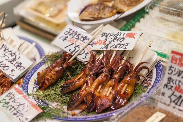 Fiskmarknaden Tsukiji, japan. — Stockfoto