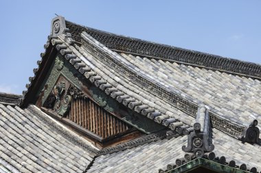 Ninomaru Palace çatı, Kyoto Nijo Kalesi: Kyoto, Japan.
