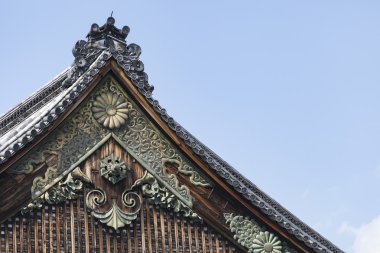 Ninomaru Palace çatı, Kyoto Nijo Kalesi: Kyoto, Japan.