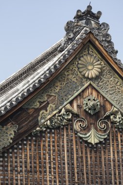 Ninomaru Palace çatı, Kyoto Nijo Kalesi: Kyoto, Japan.