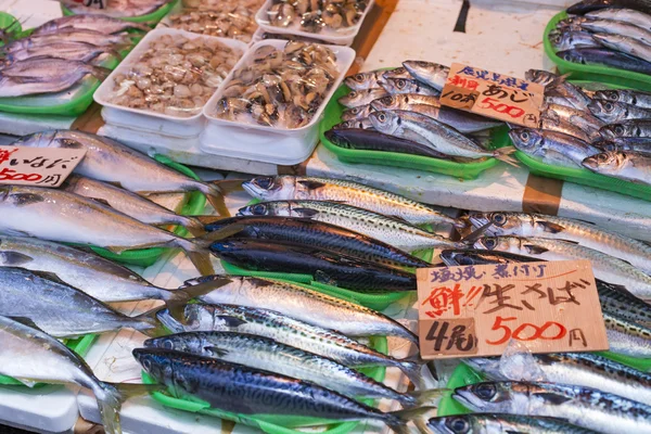 Tsukiji Fischmarkt, Japan. — Stockfoto