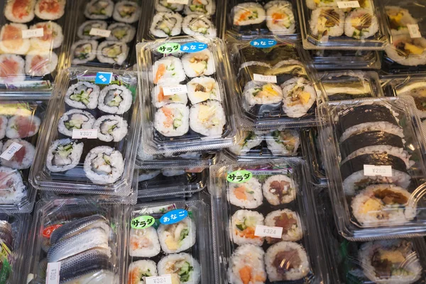 新鮮な市場の寿司. — ストック写真