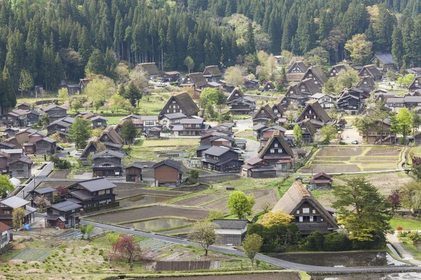 Pueblo japonés tradicional e histórico Ogimachi - Shirakawa — Foto de Stock