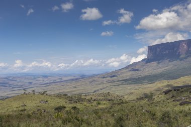 Bulutlar, Venezuela, Latin Amerika ile Tablemountain Roraima.