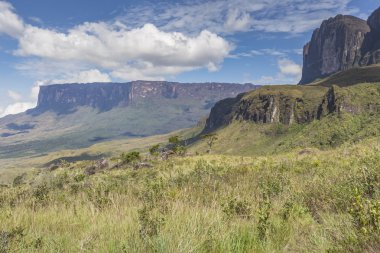 Bulutlar, Venezuela, Latin Amerika ile Tablemountain Roraima.