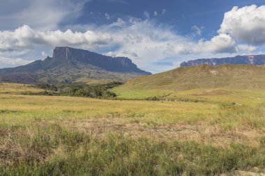 Bulutlar, Venezuela, Latin Amerika ile Tablemountain Roraima.