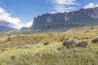 Bulutlar, Venezuela, Latin Amerika ile Tablemountain Roraima.