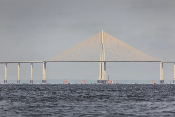 Manaus, Brazylia, 17 października: The Bridge Iranduba Manaus (zwany Po — Zdjęcie stockowe