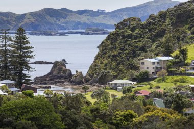 Russell Paihia, Bay Islands, Yeni Zelanda yakınındaki üzerinden manzara