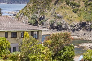 Russell Paihia, Bay Islands, Yeni Zelanda yakınındaki üzerinden manzara